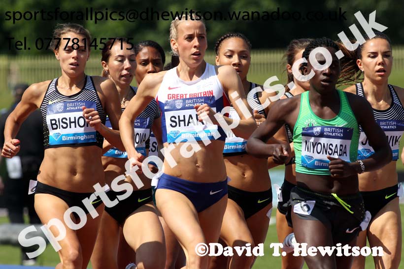 Womens 800 metres, IAAF Diamond League, Birmingham. Photo: David T. Hewitson/Sports for All Pics